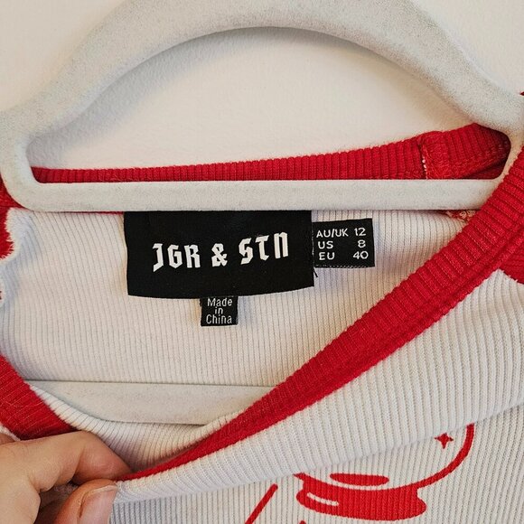 Jagger & Stone Mini Crop Baseball Tee - Picture 5 of 5